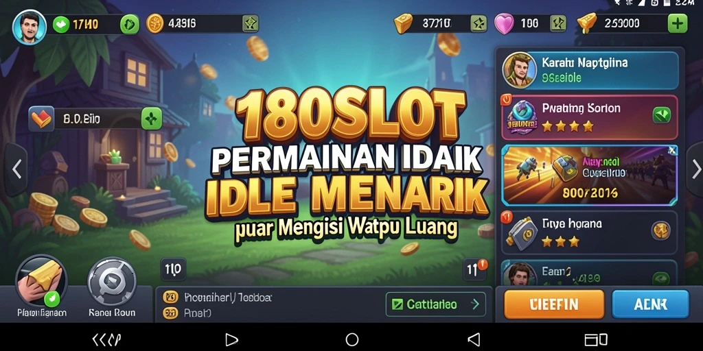 Screenshot permainan 180SLOT yang menampilkan pengalaman game Idle yang seru.