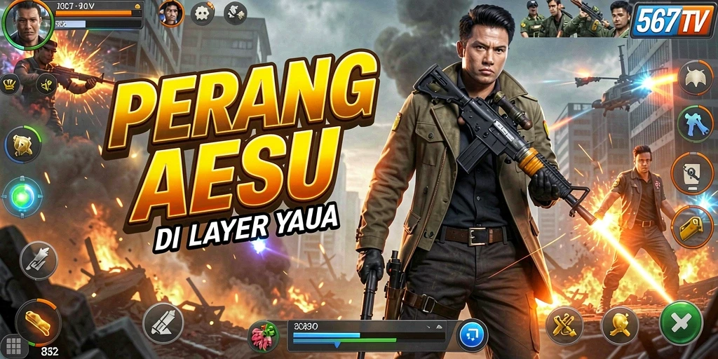 Gameplay penuh aksi di 567TV yang menampilkan pertarungan seru.