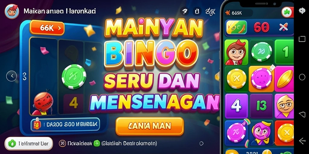 Tampilan utama gameplay Bingo yang seru di 66K.