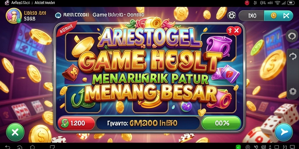 Tampilan gameplay seru dan menarik dari ARIESTOGEL Slot.