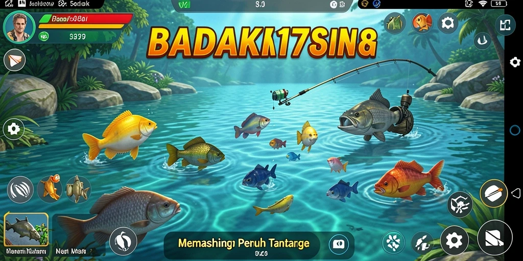 Screenshot gameplay BADAK178 menunjukkan pengalaman memancing yang seru.