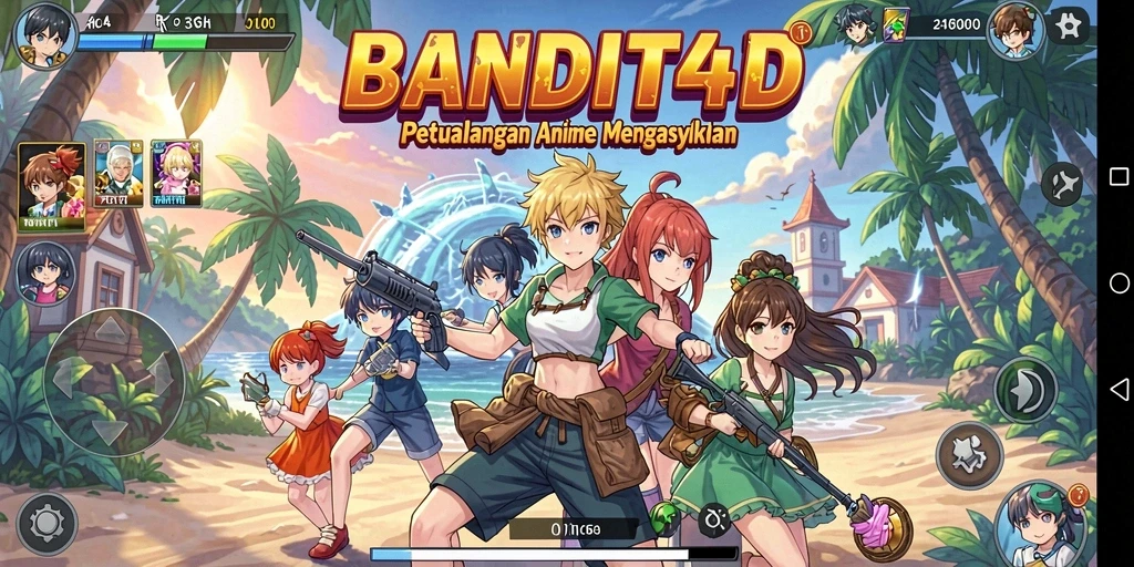 Tampilan gameplay BANDIT4D yang penuh aksi dan petualangan.