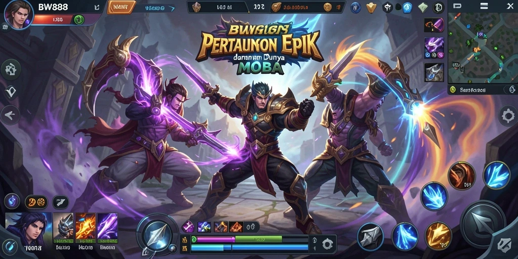 Tampilan gameplay seru dan strategis di BW888.