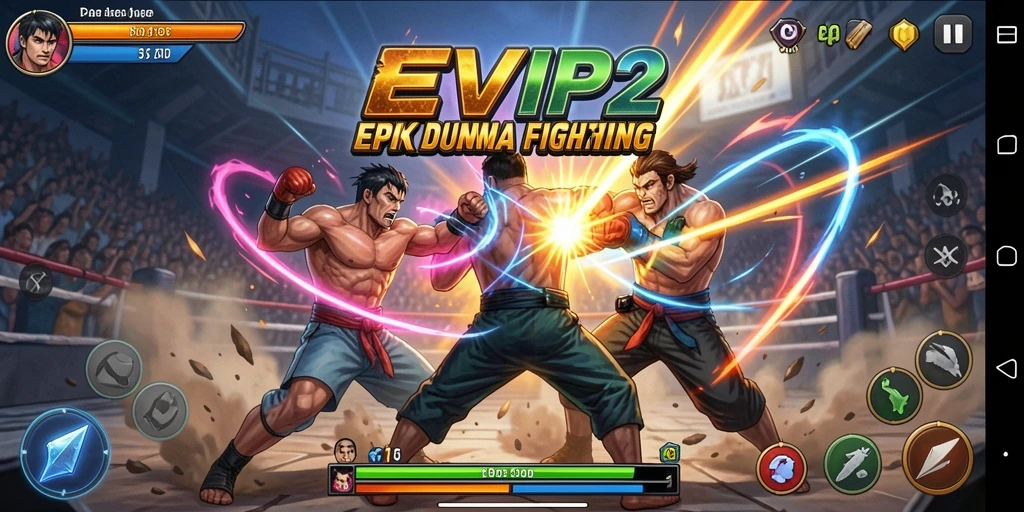 Gameplay seru EVIP2 dengan pertarungan yang menegangkan dan visual menakjubkan.