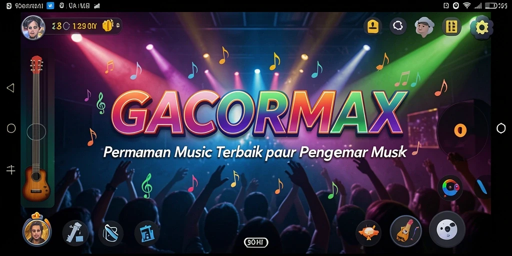 Tangkapan layar GACORMAX menampilkan pengalaman bermain musik yang seru.
