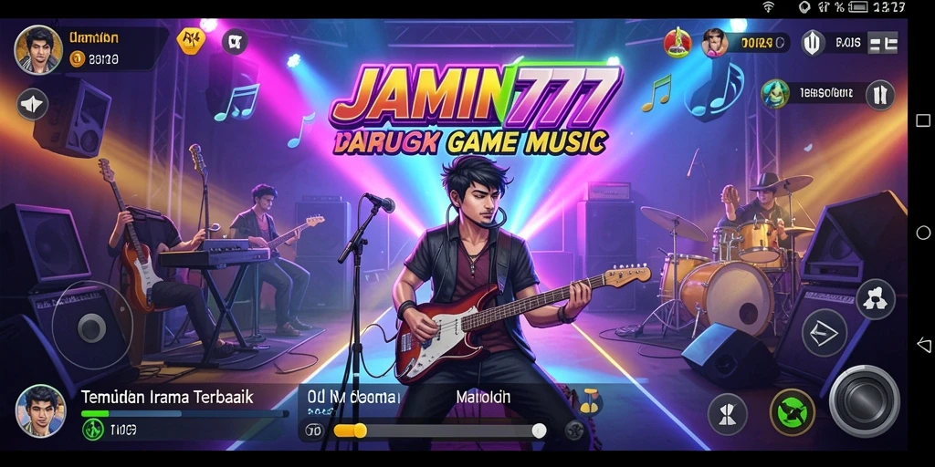Tampilan gameplay JAMIN777 yang menampilkan interaksi musik yang seru.