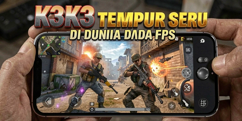 Screenshot gameplay K3K3 menampilkan aksi tembak-menembak mendebarkan.