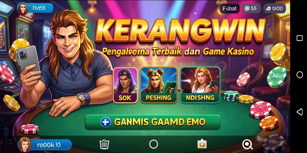 Screenshot gameplay KERANGWIN menunjukkan suasana Kasino yang mendebarkan.