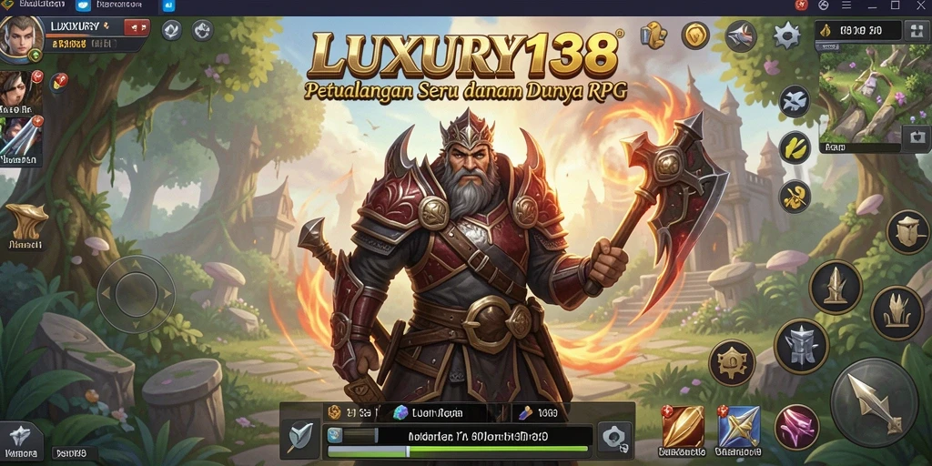 Tampilan gameplay RPG yang imersif di LUXURY138.