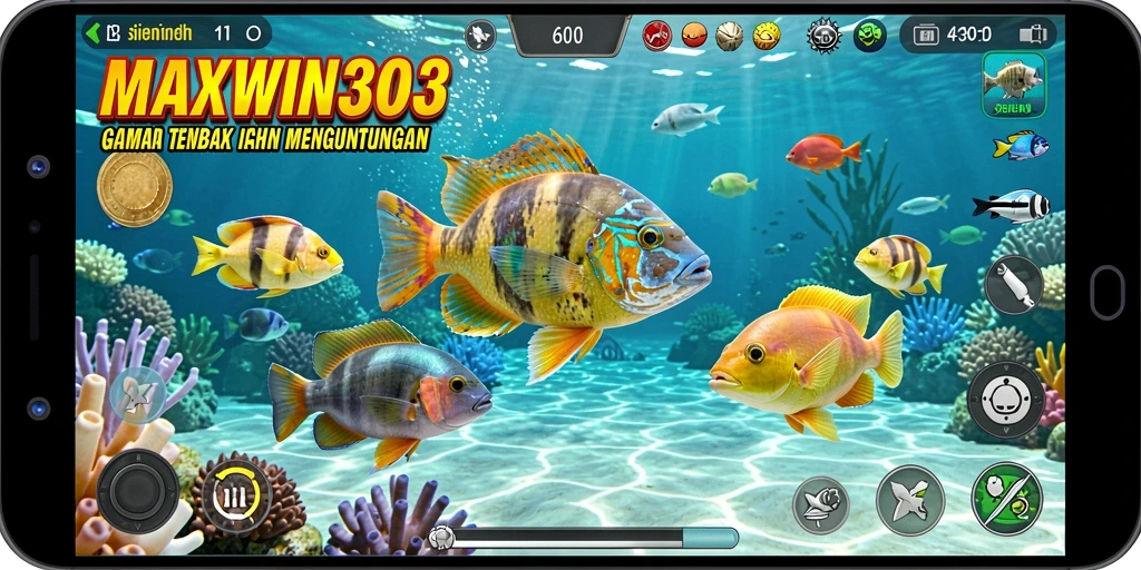 Tampilan gameplay Tembak Ikan yang seru di MAXWIN303.