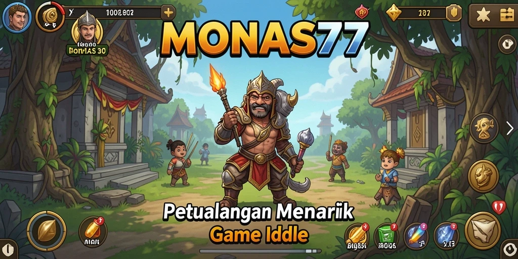 Screenshot gameplay <strong>MONAS77</strong> dengan berbagai fitur Idle menarik.