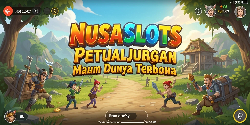 Screenshot yang menunjukkan aksi mendebarkan di dunia terbuka NUSASLOTS.