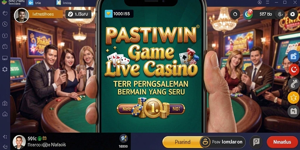 Menampilkan dealer langsung dan gameplay seru dari PASTIWIN Live Casino.