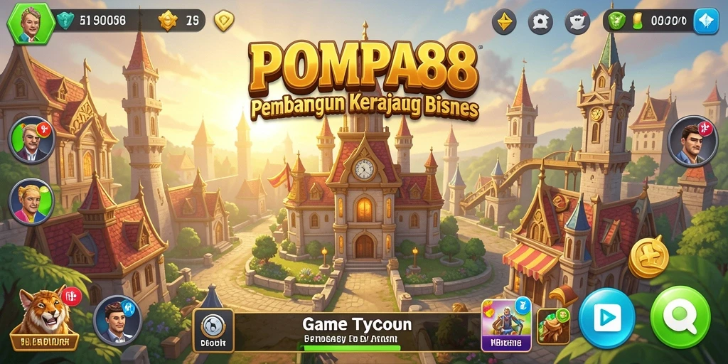 Tampilan menarik dari gameplay Tycoon POMPA88 yang penuh strategi.