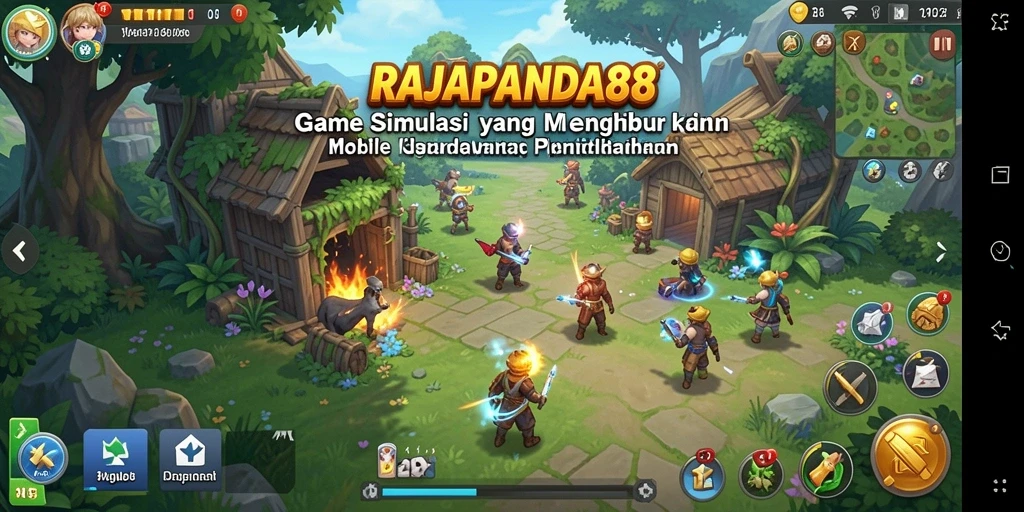 Tampilan gameplay RAJAPANDA88 yang menarik dan interaktif.