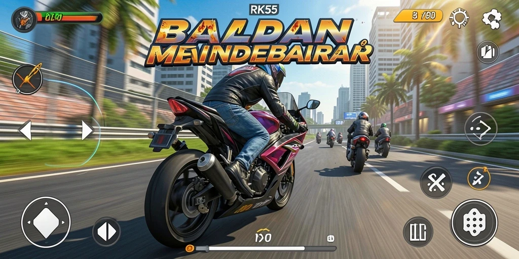 Tampilan gameplay RK55 yang mendebarkan dan penuh aksi.