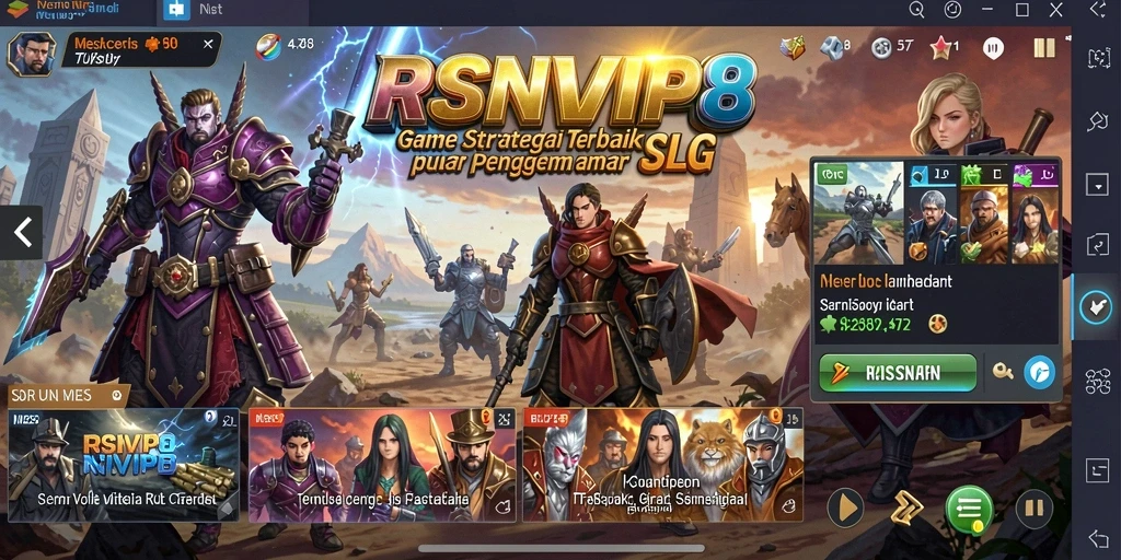 Tampilan seru gameplay RSNVIP8 dengan strategi yang mendalam.