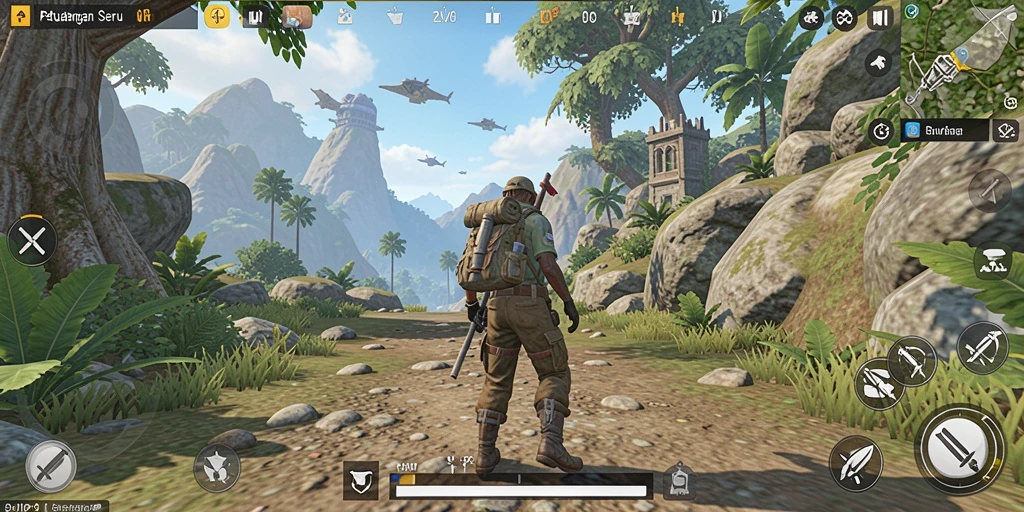 Screenshot menunjukkan tingginya grafis dan gameplay mendebarkan Open World.
