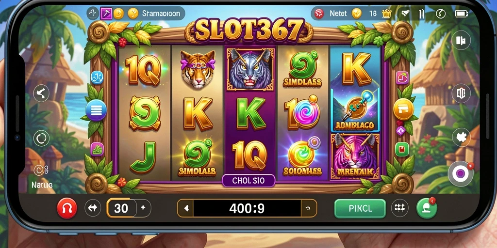 Tampilan gameplay <strong>SLOT367</strong> dengan berbagai slot yang menarik dan interaktif.