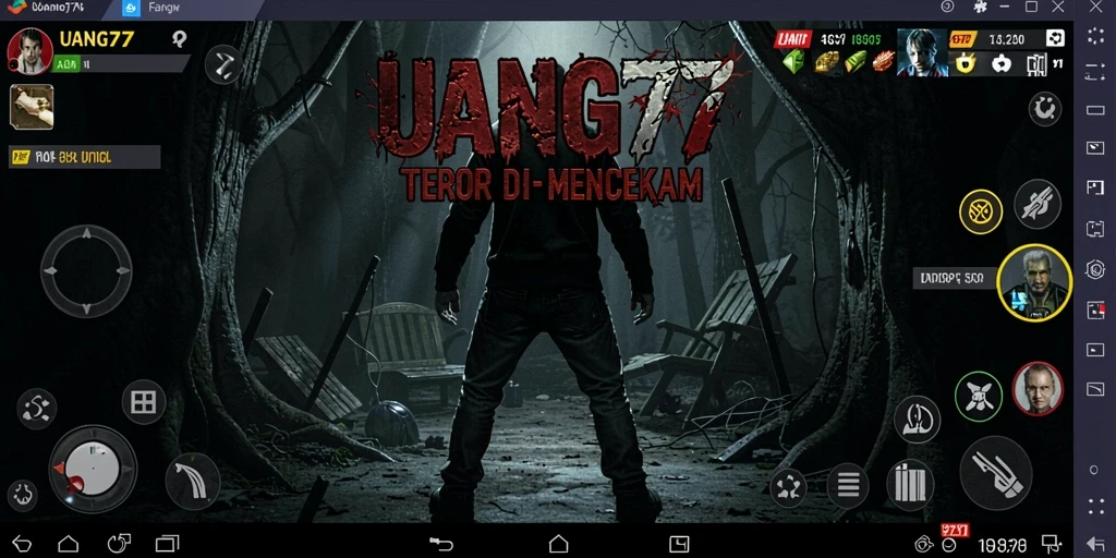 Tampilan gameplay <strong>UANG77</strong> yang mencekam dan penuh ketegangan.